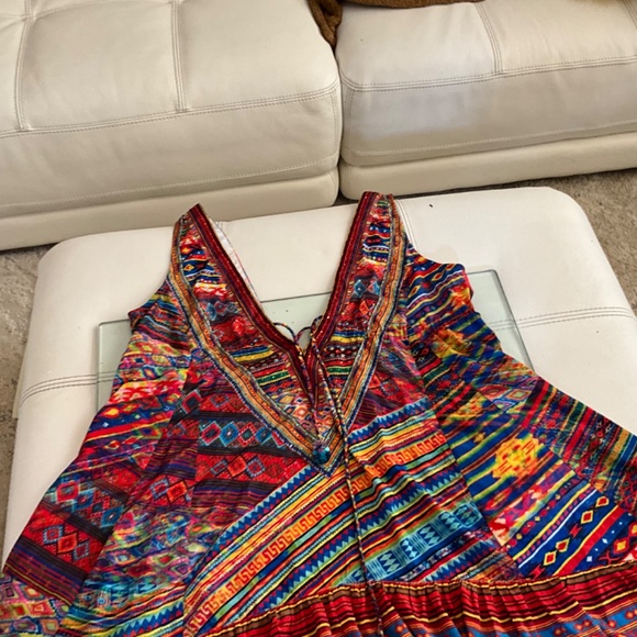 NWOT RUBY VAYA for BOSTON PROPER HIGH LOW SEXY MULTI COLOR DRESS - Picture 16 of 17